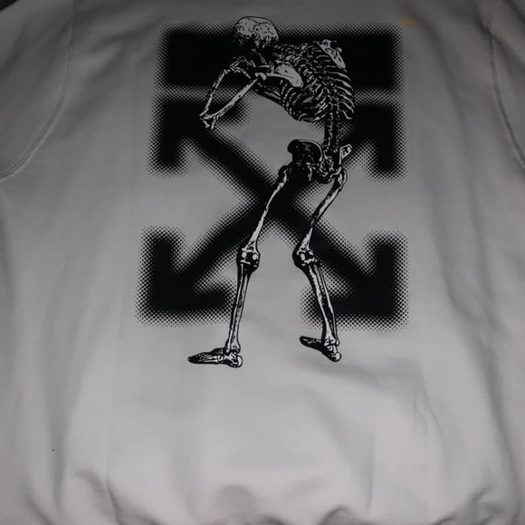 OFF WHITE UNDERCOVER SKELETON RVRS HOODIE WHITE - Picture 3 of 14